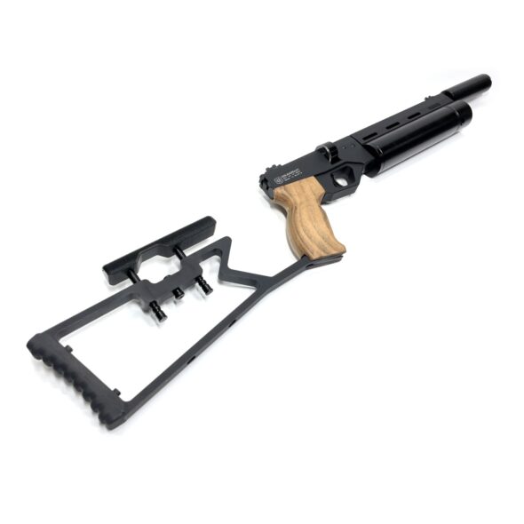 Пневматический пистолет Krugergun Корсар 5.5 мм (240 мм d42 с манометром дерево приклад)