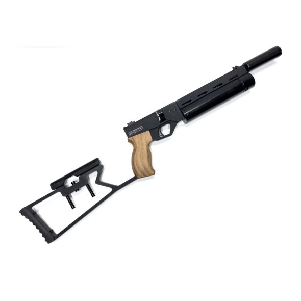 Пневматический пистолет Krugergun Корсар 5.5 мм (240 мм d42 с манометром дерево приклад)