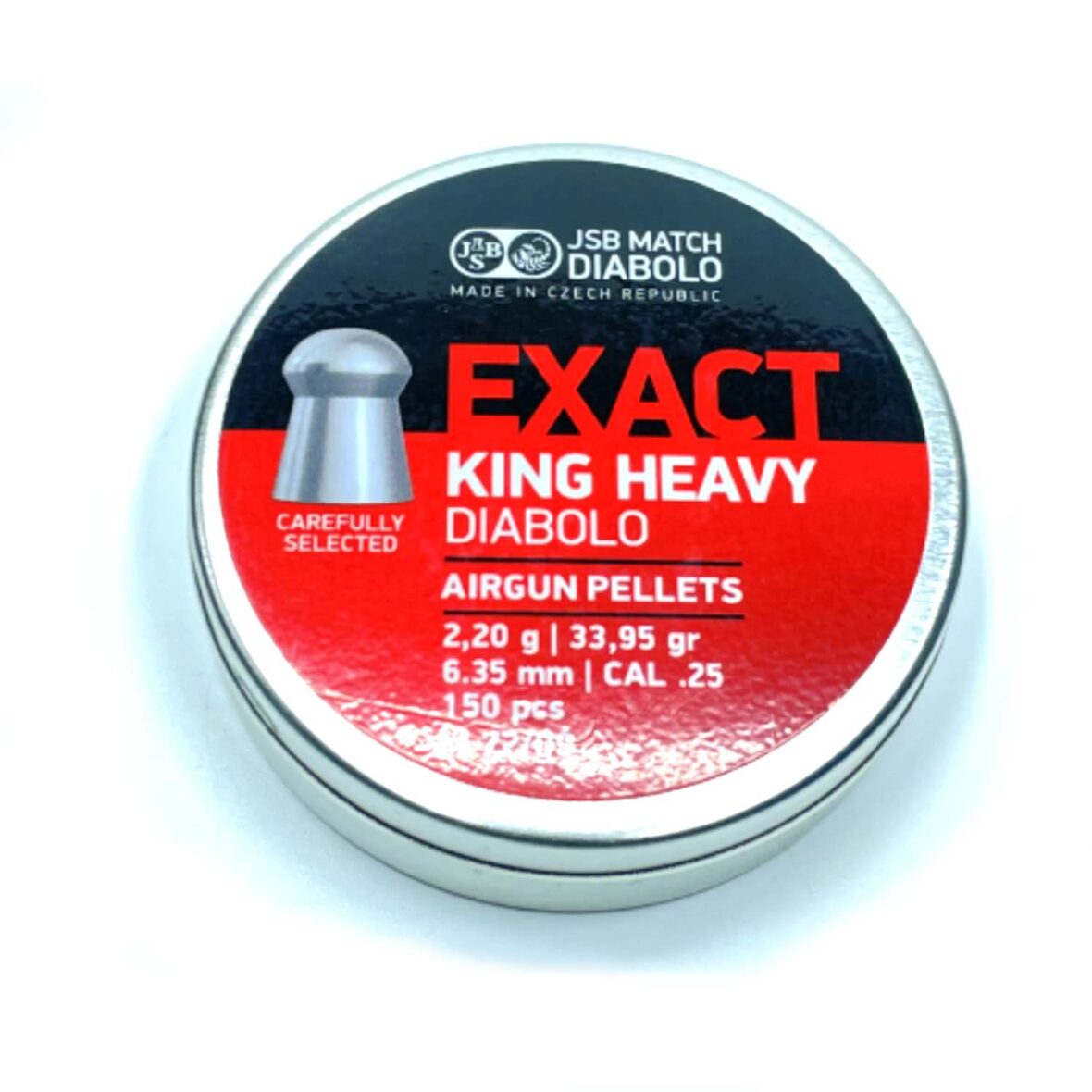 Пули JSB Diabolo Exact King Heavy 6.35 мм (150 шт 2.2 г)