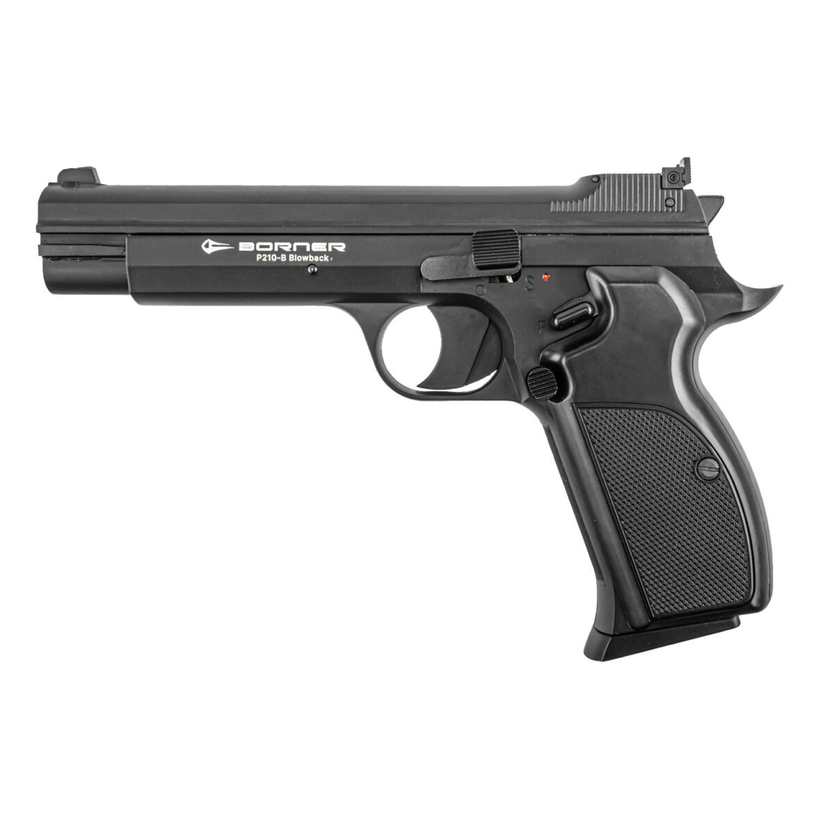Пневматический пистолет Borner P210B Blowback (Sig Sauer) Black