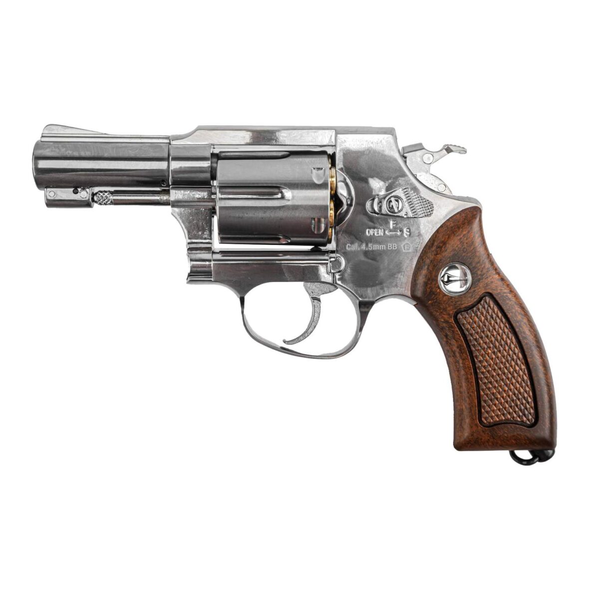 Пневматический револьвер Borner 731-S (Smith Wesson 2.5″) Silver