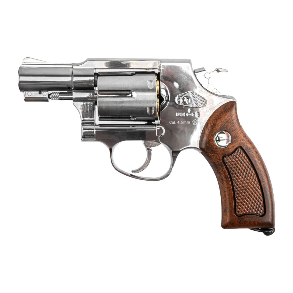 Пневматический револьвер Borner 733-S (Smith Wesson 2.5″) Silver