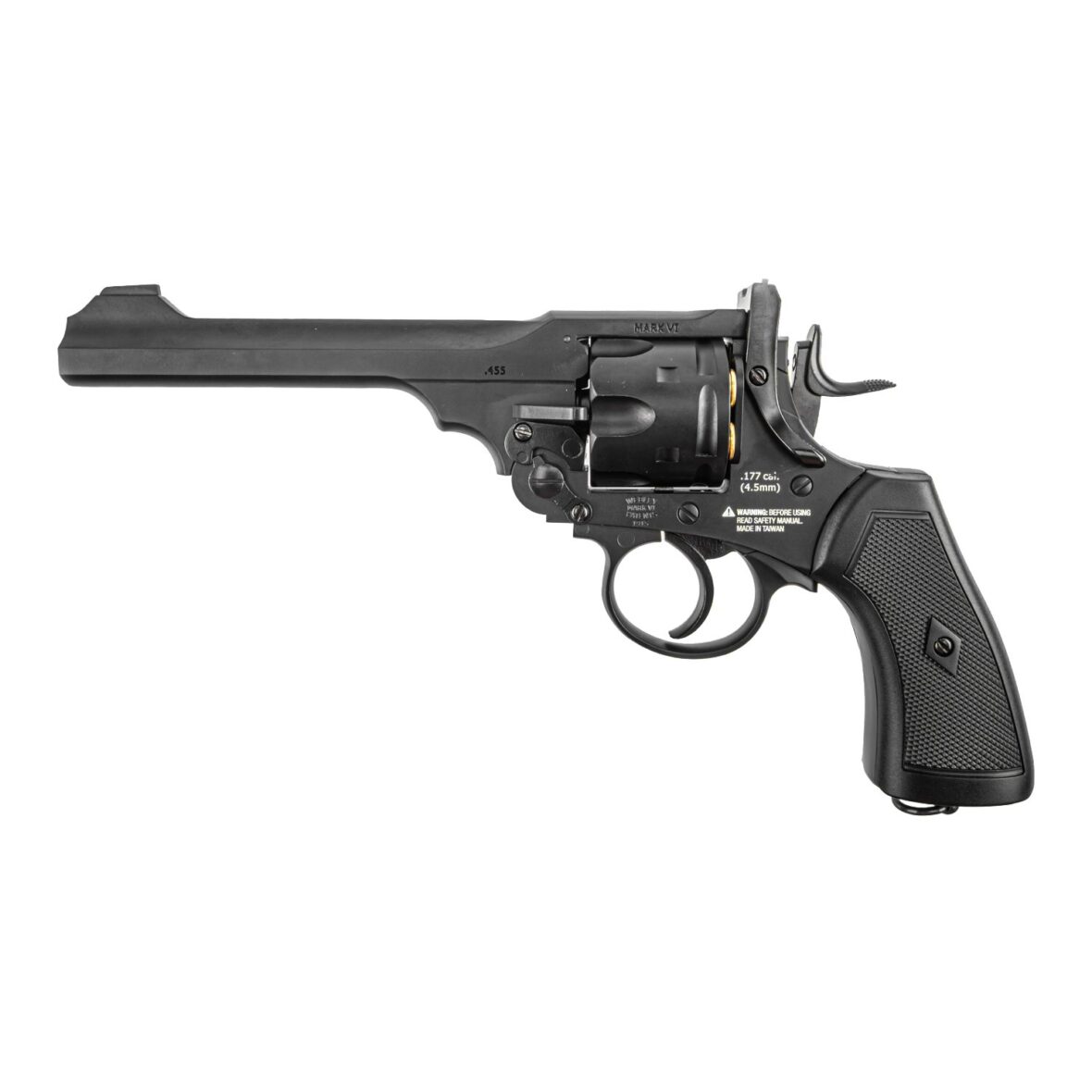 Пневматический револьвер Borner WS Black (Webley Scott)