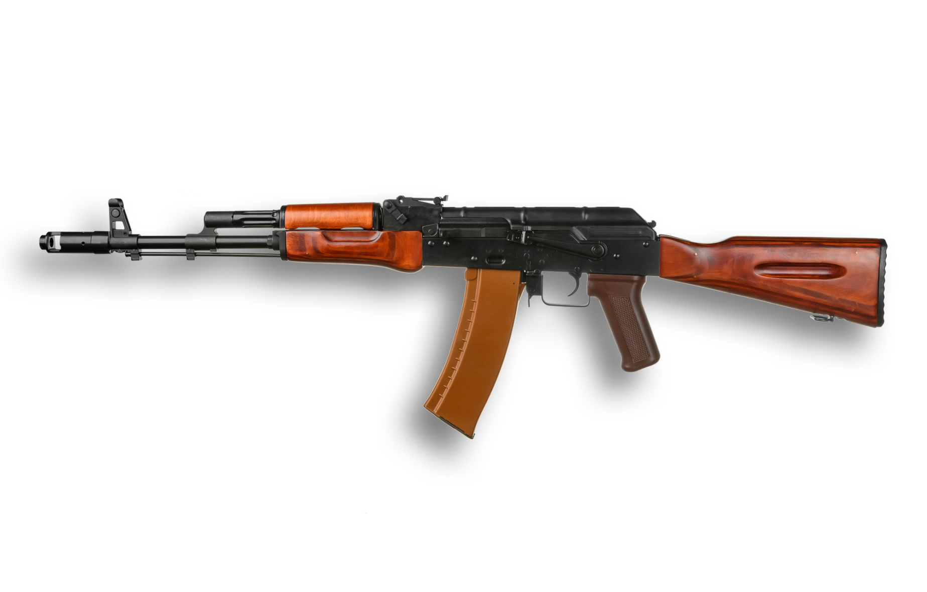 Лазерный автомат Professional+ АК-74 металл/дерево — инфракрасный луч