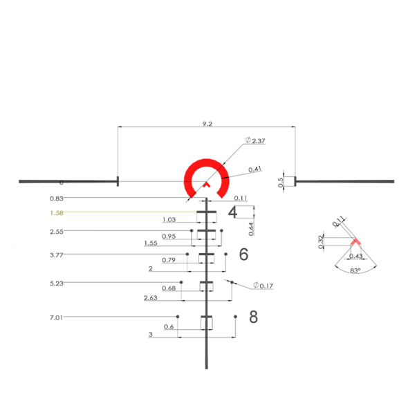 Загонный прицел MewLite 1-6x28 FFP IR