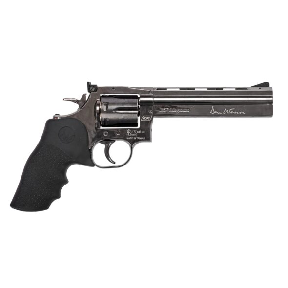 Пневматический револьвер ASG Dan Wesson 715-6 (Dan Wesson 3) Steel Grey (пулевой)